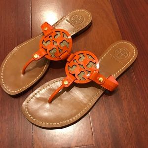 Tory Burch Orange Sandals